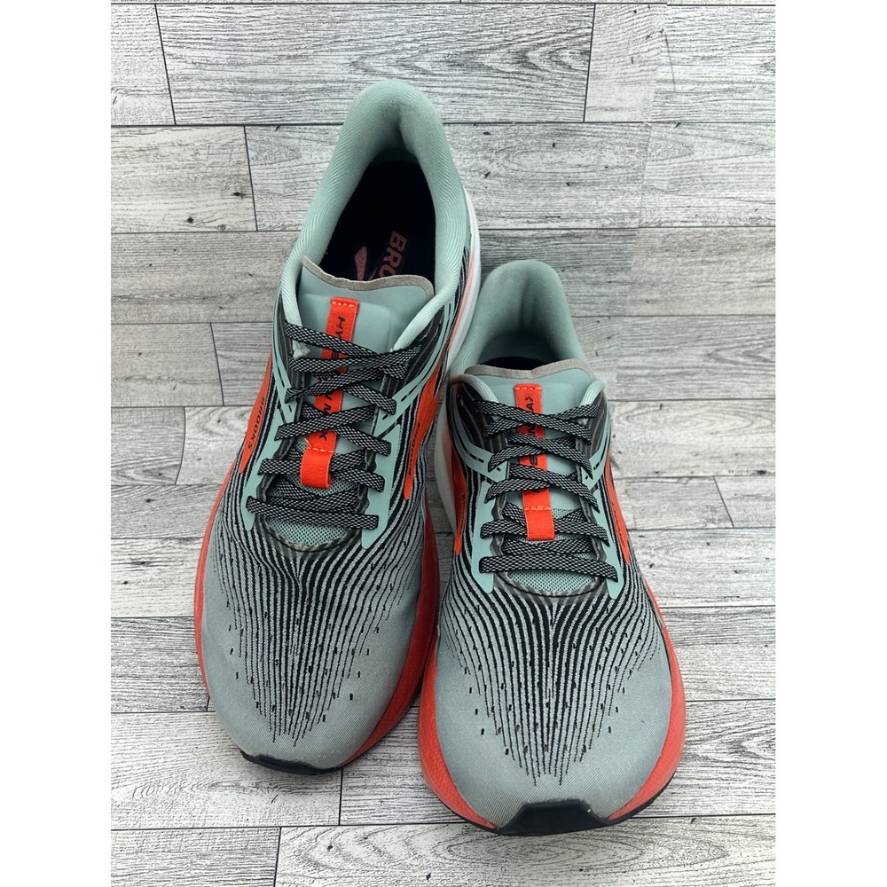 Brooks Hyperion Max Men Sz 10.5D Running Shoes Grey Orange 1103901D426